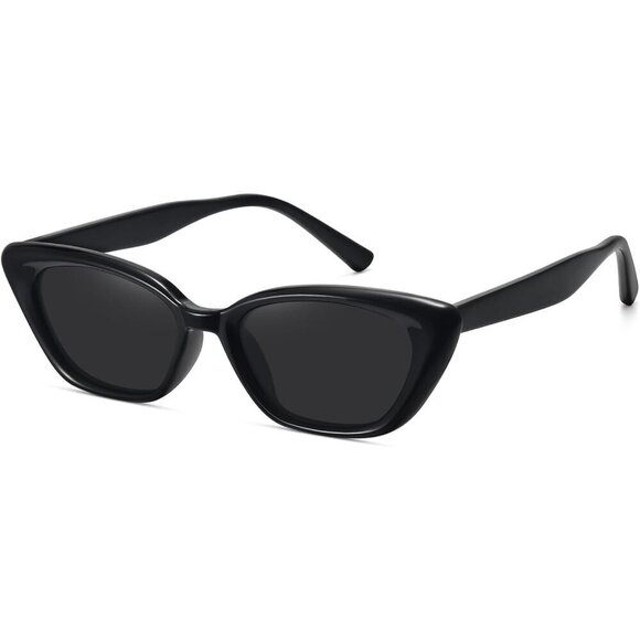 Women Small Cat Eye Sunglasses Retro Narrow Polarized UV Protect Stylish main image 6